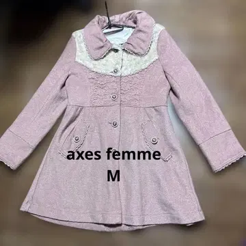 axes femme 핑크 코트 레이스 포함