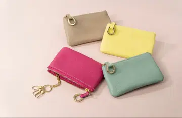 미사용 새상품 소메스 안장 피콜로 슬림 파우치 핑크