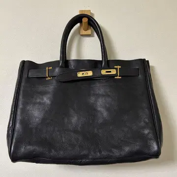 [ 새상품급 ] 시타 파란티카 토트백 L 사이즈 블랙 주름 가죽