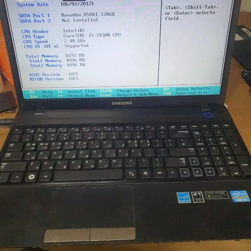 삼성 i5-2430M 노트북 NT 300V5A 보드불량,액정수리용