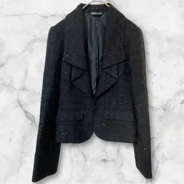 리버티홀 * 테일러드 자켓 글리터 긴팔 블랙 포멀