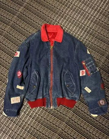 PINK HOUSE 데님 블루종 남녀 공용 오버 사이즈