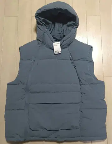 새상품 단종 H&M 테크팩 테크팩 베스트 충전솜 스카이블루