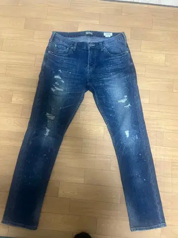 BAYFLOW 데미지 가공 테이퍼드 데님