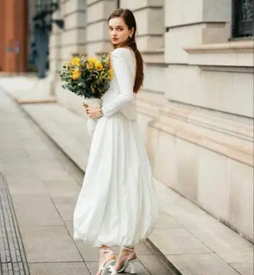 aimeine 허리 조절 벌룬 스커트