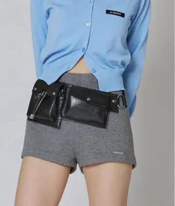 ACLENT 아클렌트 멀티 포켓 웨이스트백 블랙