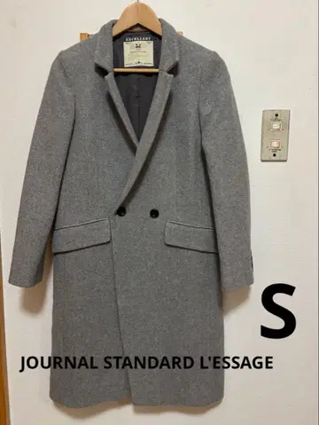 JOURNAL STANDARD 파일 울 더블 프론트 코트 S