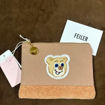 [택 포함] 올드 테디 와펜 파우치 FEILER 페이러 베이지