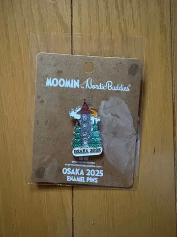 오사카 간사이 만국 박람회 북유럽관 Pavilion 핀 배지 무민