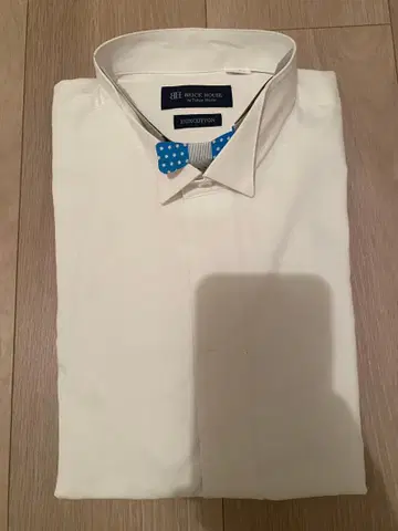 BRICK HOUSE [비침 방지 화이트 무지] 윙카라 셔츠 M 사이즈