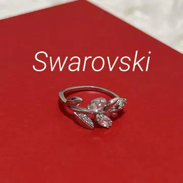 새상품급 Swarovski 리프 모티브 스톤 반지 11호 상당