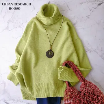 어반리서치 로쏘 터틀넥 울 스웨터 울 100%