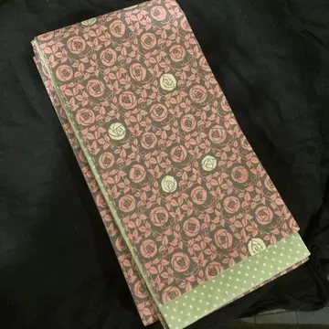 장미 패턴 리버서블 반폭 오비