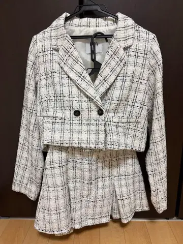 GYDA 제이 TWEED 셋업 트위드 자켓 스커트