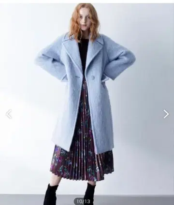 그레이스 콘티넨탈 샤기 코트 사이즈 34 새상품급