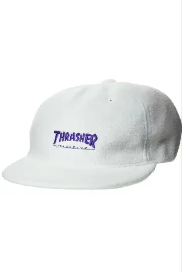 새상품 [ THRASHER ] 트레셔 플리스 캡 화이트