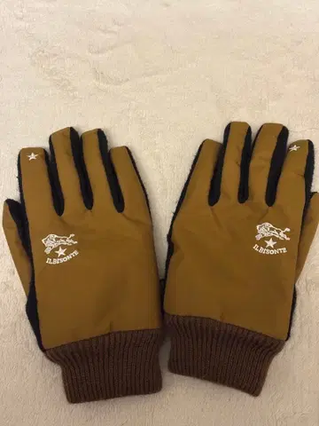 IL BISONTE 일비종떼/카멜 그로브 장갑 스마트폰 조작 가능