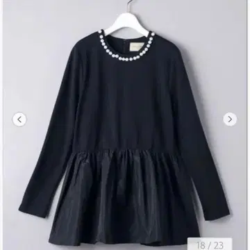 [ 새상품급 ] 유나이티드 애로우즈 펄 플럼 티셔츠 네이비