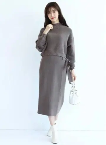 Rirandture 랩 스커트 니트 업