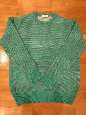 터콰이즈 메쉬 스웨터 사이즈 48