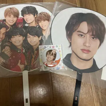 [ A! group ] 코지마 켄 부채 캔뱃지 세트