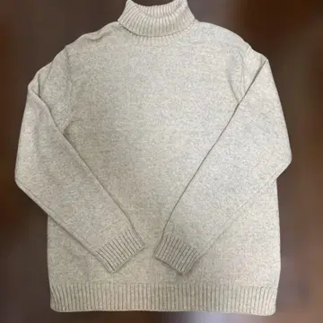 BEAMS HEART 터틀넥 니트 스웨터 XL 베이지