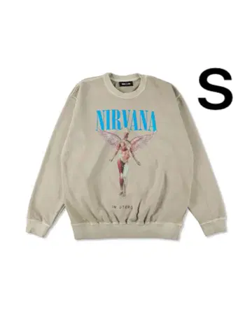 당첨품 NIRVANA IN UTERO 크루넥 스웨트