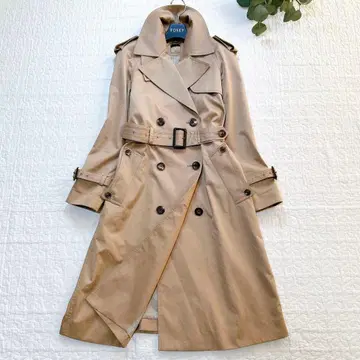 새상품급 두지엠 클라세 트렌치코트 안감 별 패턴 더블 견장