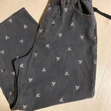 사만사 모스모스 작은 꽃 데님