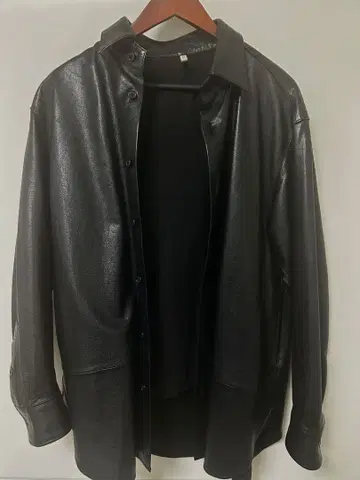 CCU 레귤러 카라 셔츠 카우 가죽