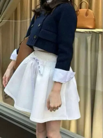 bibiy NELLY MINI SKIRT 택 포함 새상품 화이트