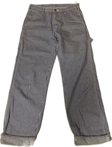 [구제 빈티지] LEE 히코리 스트라이프 워크 팬츠 남성용 S
