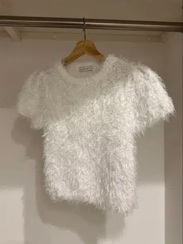 Sea Room Lynn 화이트 반팔 니트 FREE