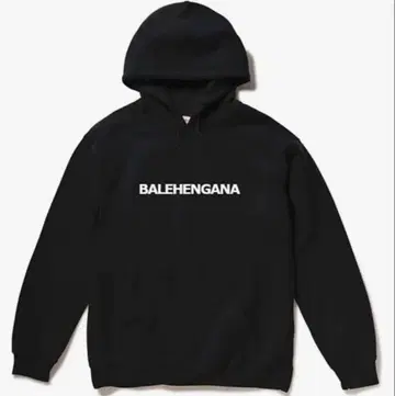 남녀 공용 BALEHENGANA 발레헨가나 맨투맨 후드티 / 블랙