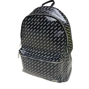 새상품급 올 패턴 데이팩 LACOSTE 라코스테 백 백팩 블랙 블랙