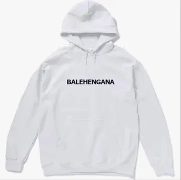남녀 공용 BALEHENGANA 발레헨가나 맨투맨 후드티 / 화이트