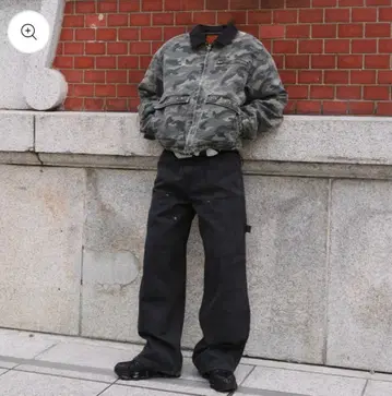 BELVET 카모 패턴 집업 자켓