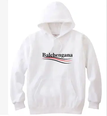 남녀 공용 BALEHENGANA 발레헨가나 맨투맨 후드티/화이트