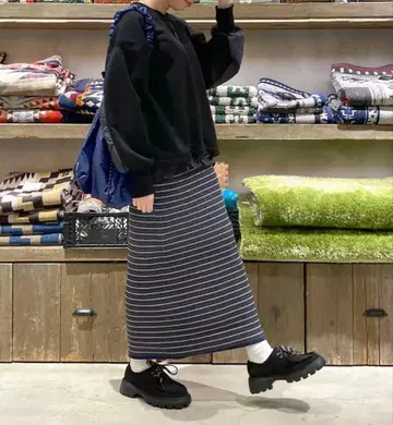 니코앤드 리브 니트 모듬 스커트 L 사이즈