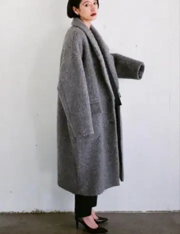 CLANE 클라네 루프 오버코트 그레이