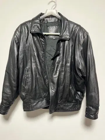 천연 가죽 라이더 자켓