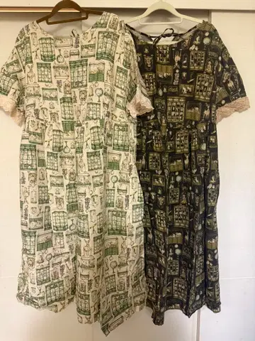 cherir la femme 빅 사이즈 반팔 원피스 세트