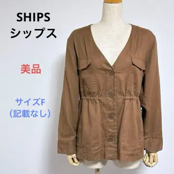 새상품급 SHIPS 쉽스 여성용 셔츠 블라우스 린넨 혼합 F