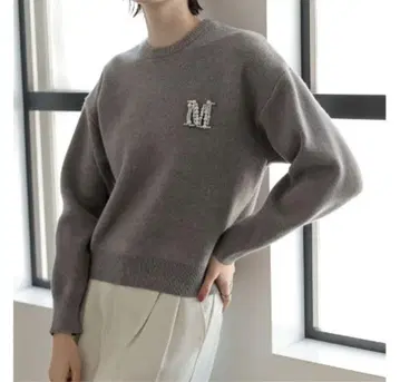 MEISM by Re:EDIT 비쥬 엠블럼 니트