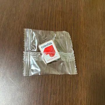 체코 파빌리온 스태프 한정판 핀 배지. 체코 화이트 핀 배지