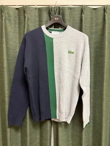 LACOSTE 컬러 블록 스웨터 US S
