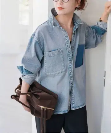 spick&span 5 1/2 SOFT DENIM SHIRT