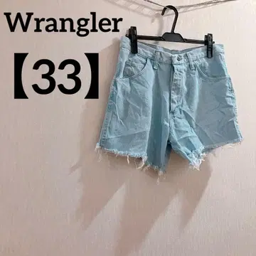 Wrangler [ 33 ] 60601LD 데님 숏팬츠 심플 무지