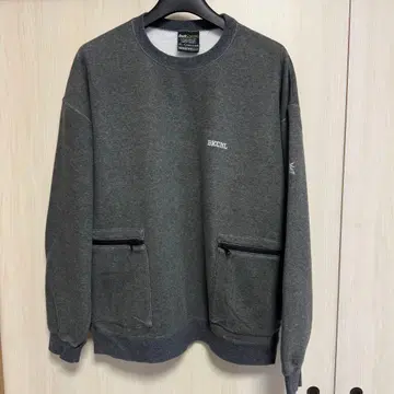 백 채널 포켓 크루 스웨트