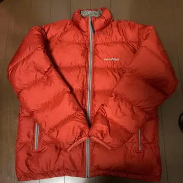 네쥬 다운 자켓 몽벨 빨간색 레드